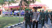 Meriahkan HUT Bhayangkara Ke 76, Para Petinggi Institusi TNI Muara Enim Kunjungi Polres Muara Enim