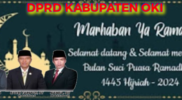 Ketua dan Anggota DPRD Kabupten OKI, Mengucapkan Selamat Menjalankan Ibadah Puasa, Marhaban Yaa Ramadhan 1445 H / 2024.