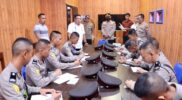 Kapolres Sambut Kunjungan Kerja Pejabat Lemdiklat Polri di Mapolres Takalar