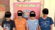 Empat Orang Pemuda di Desa Segayam Gelumbang, Ditangkap Polisi!