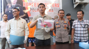 Polres Gowa Gelar Press Release Terkait Tindak Pidana Pengancaman oleh Sekelompok Pemuda