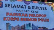 Pasukan Pelopor Brimob Polda Sulsel Rayakan HUT ke-65 dengan Semangat Kebersamaan