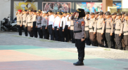 Polres Gowa Gelar Upacara Sertijab dan Kenaikan Pangkat Pengabdian