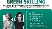 LindungiHutan Gelar Webinar Green Skilling Bahas Metrik dan Laporan Keberlanjutan