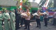 Dirgahayu TNI Ke-79, Kapolsek IPTU Arzuan Bersama Jajaran Polres PALI Datangi Markas Koramil 404/03 Talang Ubi