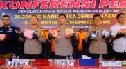 Kapolda Sulsel Pimpin Press Release Pengungkapan Kasus Narkoba 29 Kg dan Kasus Curanmor