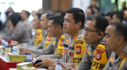 Kapolres Gowa Hadiri Commander Wish Kapolda Sulsel di Aula Mappaoddang