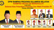 DPW Rampas Provinsi Sulawesi Selatan Mengucapkan Selamat Atas Pelantikan Presiden dan Wakil Presiden RI Periode 2024-2029