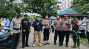 Pastikan Kamtibmas aman, gabungan personil polres Gowa, Polsek Somba Opu perketat PAM Kampanye Akbar.*