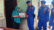 Giat Sosial Satpolairud Polres Aceh Timur Bagikan Sembako, Dukung Program 100 Hari Pertama Kinerja Presiden