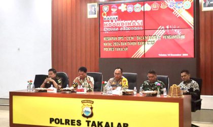 Polres Takalar Gelar Rapat Lintas Sektoral, Bahas Kesiapan Operasi Lilin untuk Pengamanan Natal dan Tahun Baru