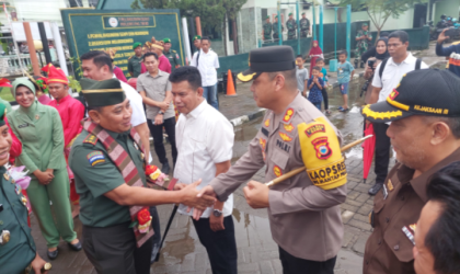 Kapolres Gowa Bersama Forkopimda Hadiri Kunjungan Kerja Pangdam Hasanuddin di Kodim 1409/Gowa