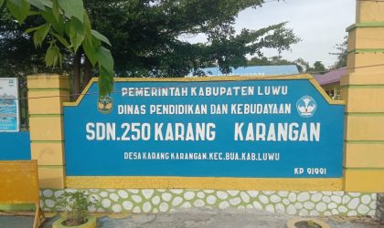 Penggunaan dana bos di SDN 250 Karang karangan kabupaten Luwu tidak transparan 