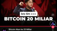 Timothy Ronald Memprediksi Bitcoin Akan Ke 20 Miliar