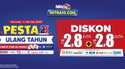 Promo Spesial Anniversary Mitra10 ke-28, Diskon & Cashback Hingga Rp 2,8 Juta, Buruan Cek!