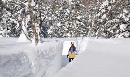 Hanya di Musim Dingin! Dinding Salju Raksasa Setinggi 5 Meter “Tsugaike Snow Wall” di Pegunungan Bersalju dengan Ketinggian 1.500 Meter