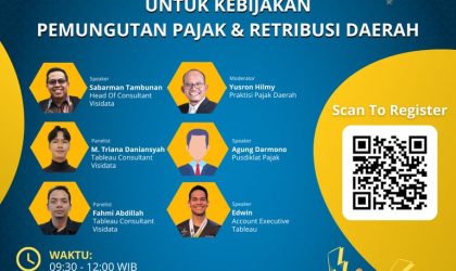 Visidata, Tableau Partner Indonesia, Gelar Seminar: Optimalisasi Pemungutan Pajak & Retribusi Daerah dengan Tableau Analytics