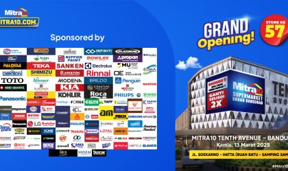 Grand Opening Mitra10 Tenth Avenue Bandung: Destinasi Baru Belanja Elektronik Murah & Bahan Bangunan Terlengkap