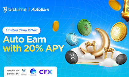 Bittime Hadirkan Ramadan Auto Earn Festival, Nabung Kripto dan Nikmati Hingga 20% APY