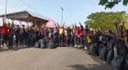 Dukung Aksi Mahasiswa Jaga Lingkungan, Kapolres Lhokseumawe Turun Langsung Gotong Royong di Waduk Pusong