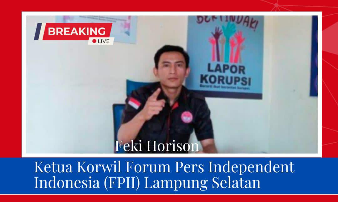 Ada Tambang Emas Ilegal Didesa Tanjung Baru, Ketua FPII Minta Polres Lampung Selatan Segera Bertindaak Tegas